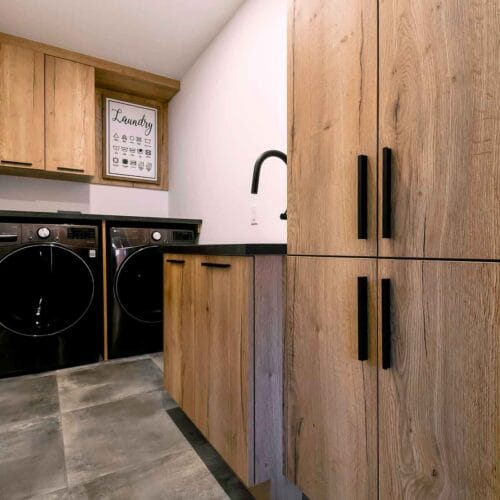 armoires de buanderie sur mesure