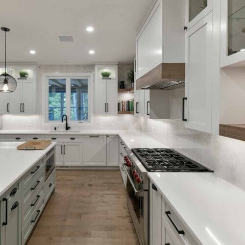 cuisine blanche et bois style scandinave