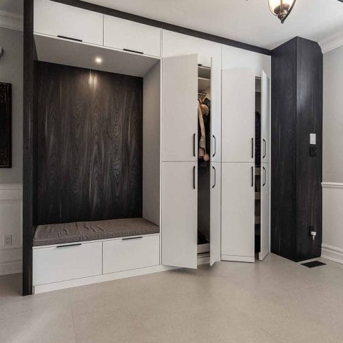 penderie sur mesure pour l'entrée